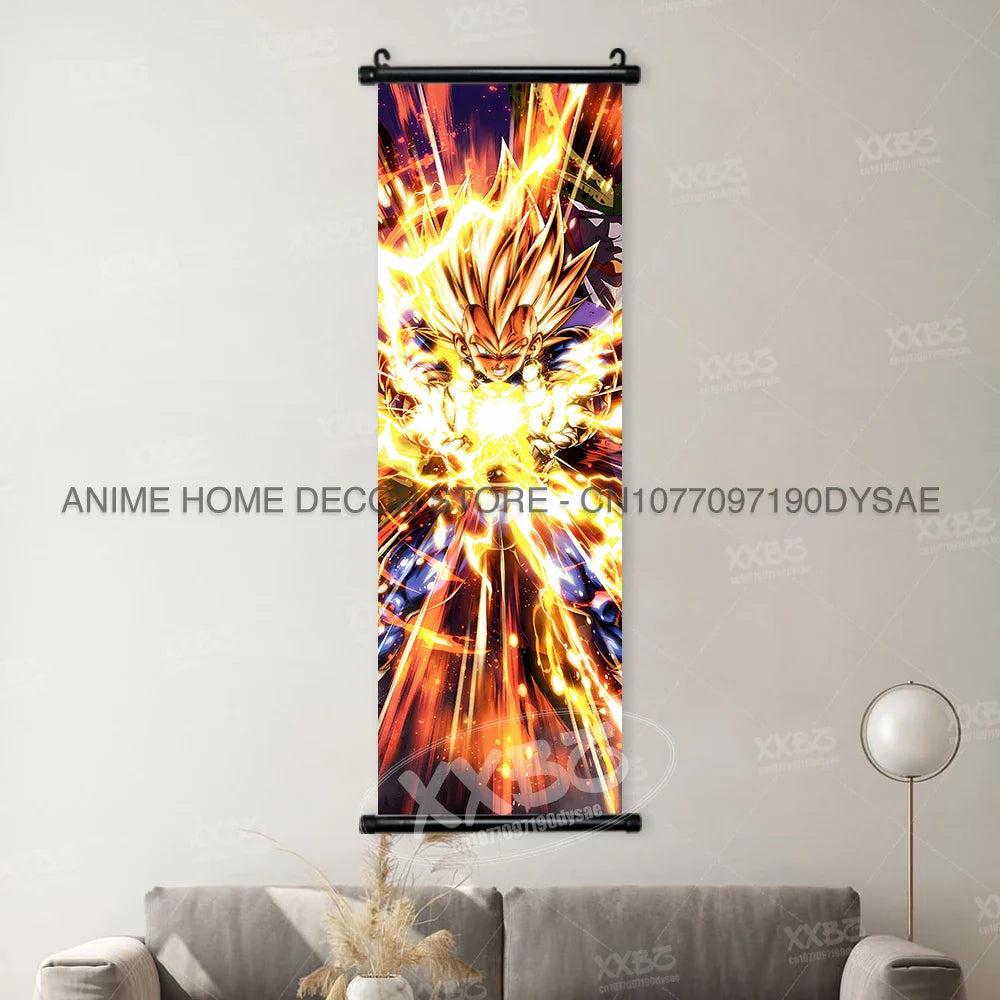 Dragon Ball Posters: Goku & Vegeta Anime Wall Scrolls (ONLINE ORDER ONLY)