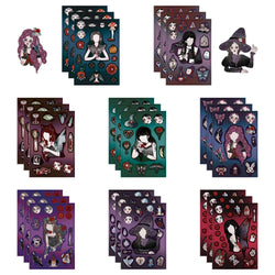 Cool Goth Girl Face Puzzle Stickers DIY Jigsaw Kids Toy Party Favor Gift (Online Order Only)