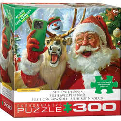 Selfie with Santa 300 Piece Jigsaw Puzzle Eurographics (ONLINE ORDER ONLY)