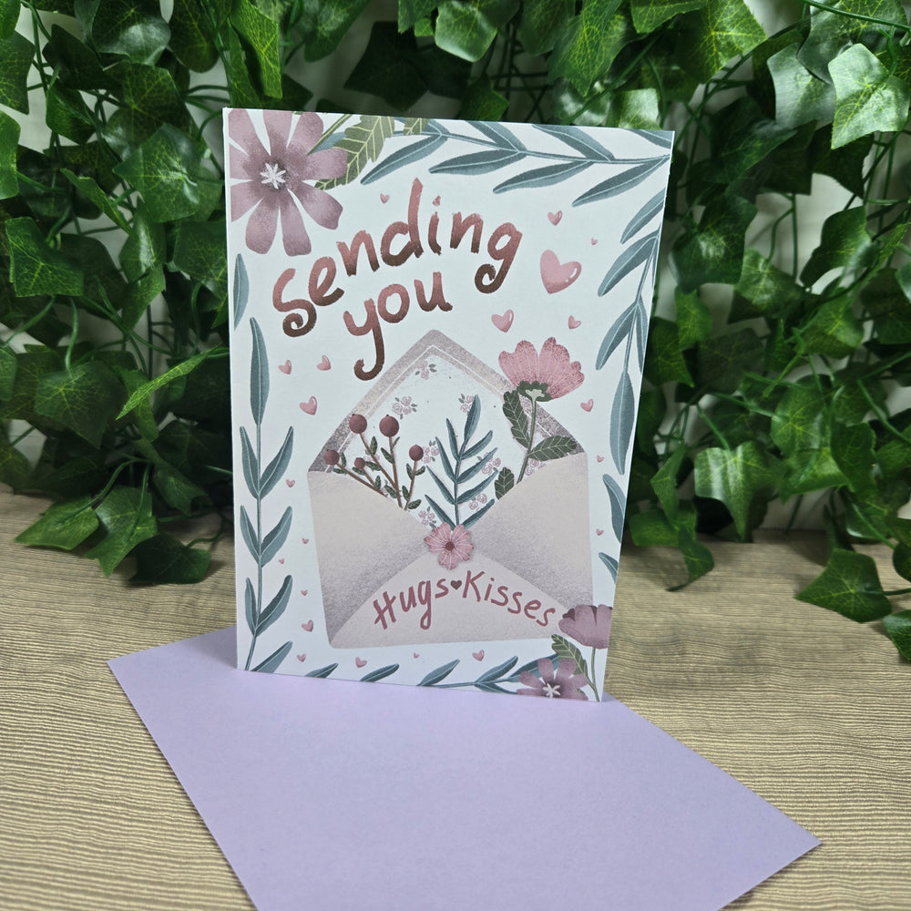 Sending Hugs and Kisses Get Well Soon Card (ONLINE ORDER ONLY)