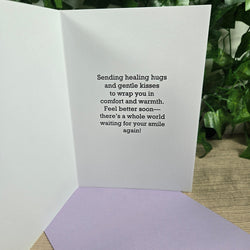 Sending Hugs and Kisses Get Well Soon Card (ONLINE ORDER ONLY)