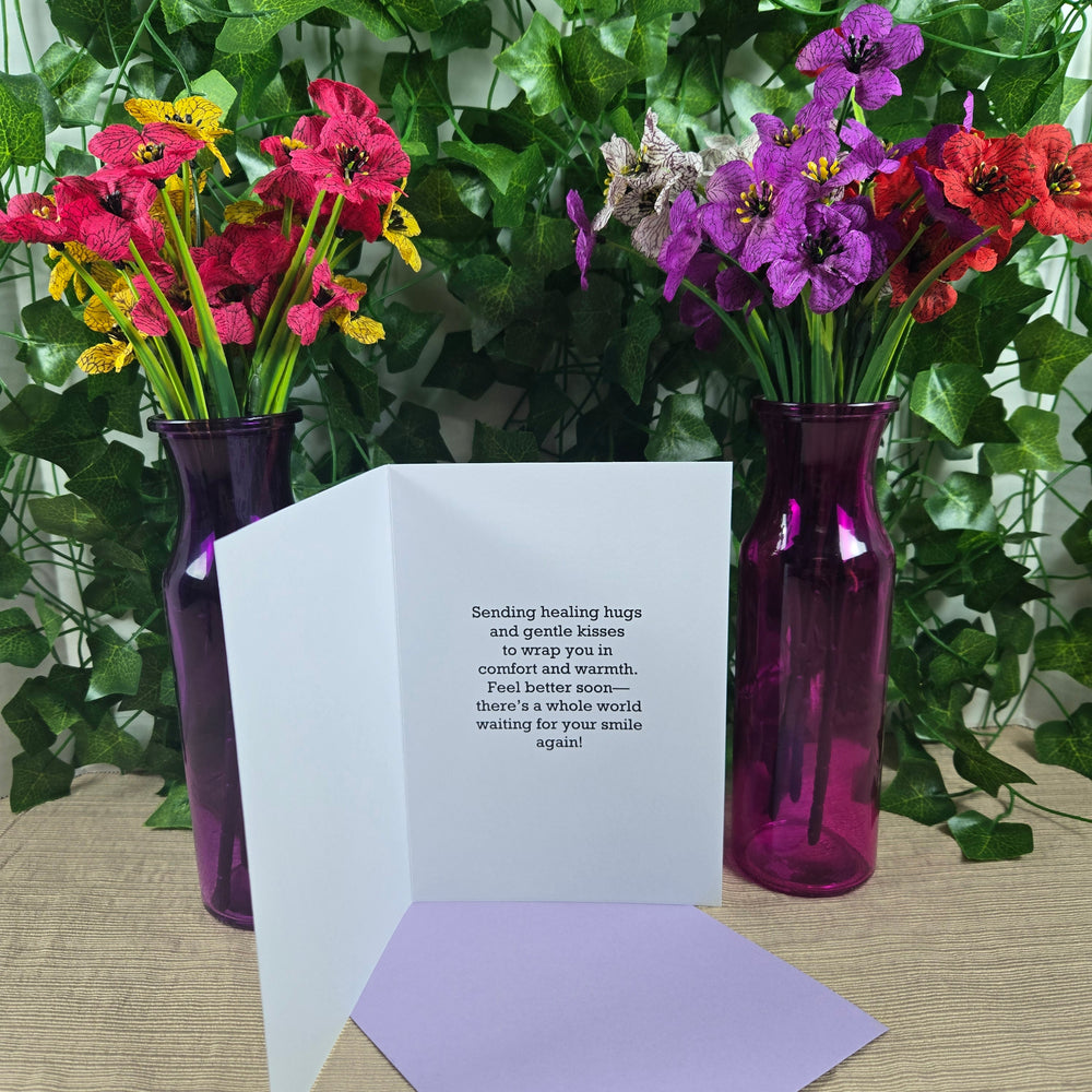 Sending Hugs and Kisses Get Well Soon Card (ONLINE ORDER ONLY)
