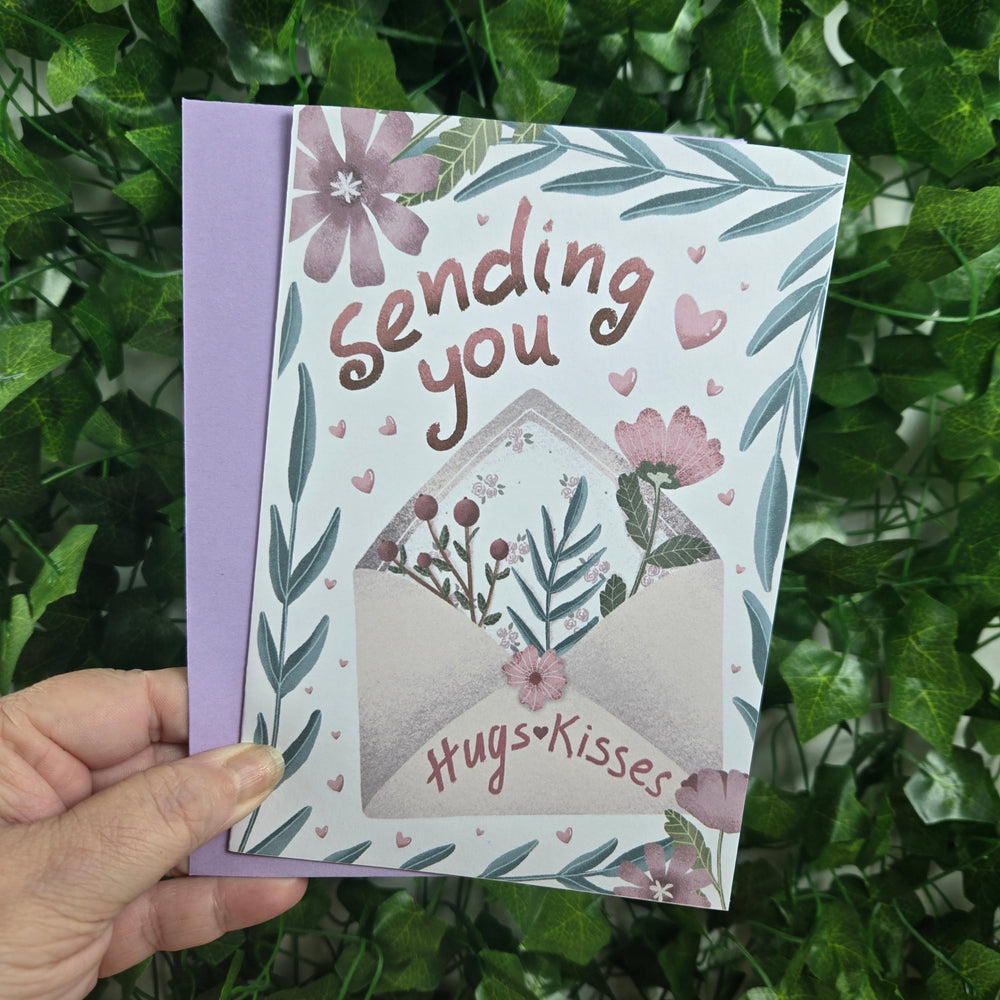 Sending Hugs and Kisses Get Well Soon Card (ONLINE ORDER ONLY)