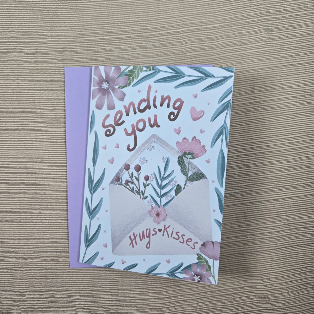 Sending Hugs and Kisses Get Well Soon Card (ONLINE ORDER ONLY)