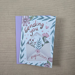 Sending Hugs and Kisses Get Well Soon Card (ONLINE ORDER ONLY)