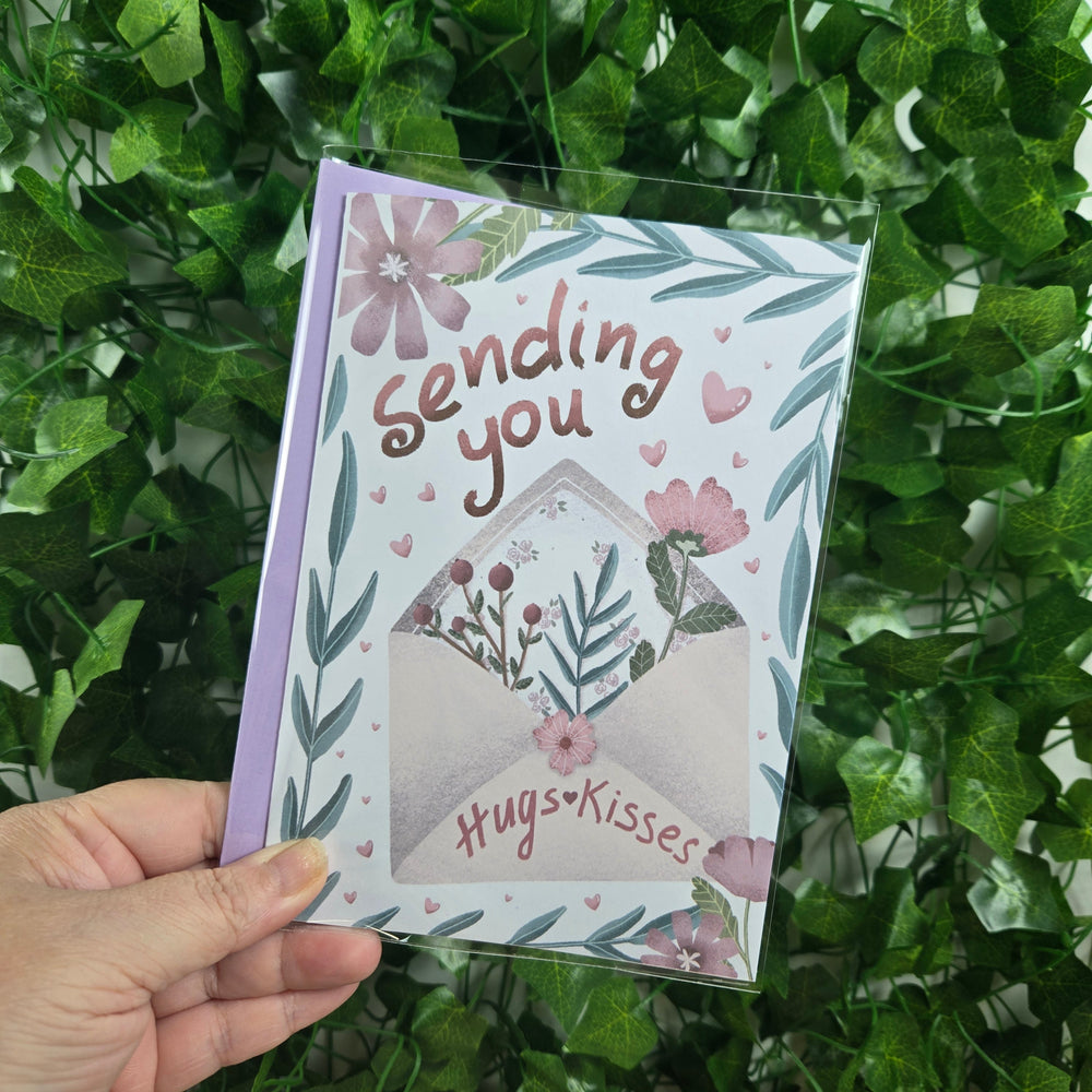 Sending Hugs and Kisses Get Well Soon Card (ONLINE ORDER ONLY)