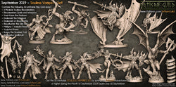 3D Printed Artisan Guild Vaal Kan the Firstborn Soulless Vampires Set 28mm 32mm (Online Only)
