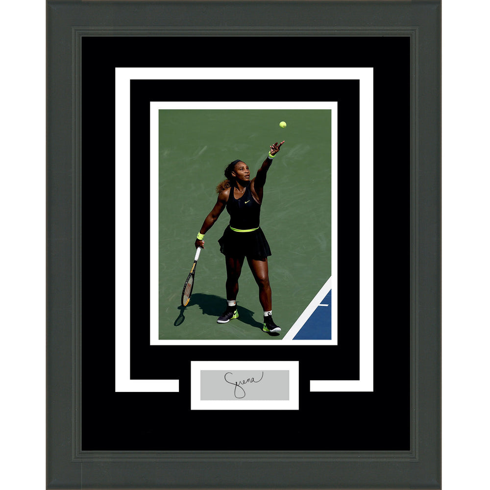 Framed Serena Williams Facsimile Laser Engraved Signature Auto 11x14 Tennis Photo (ONLINE ORDER ONLY)