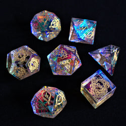 Pre-Order || Serpent of Midgard Prism Glass Dice Set