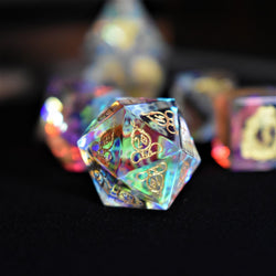 Pre-Order || Serpent of Midgard Prism Glass Dice Set