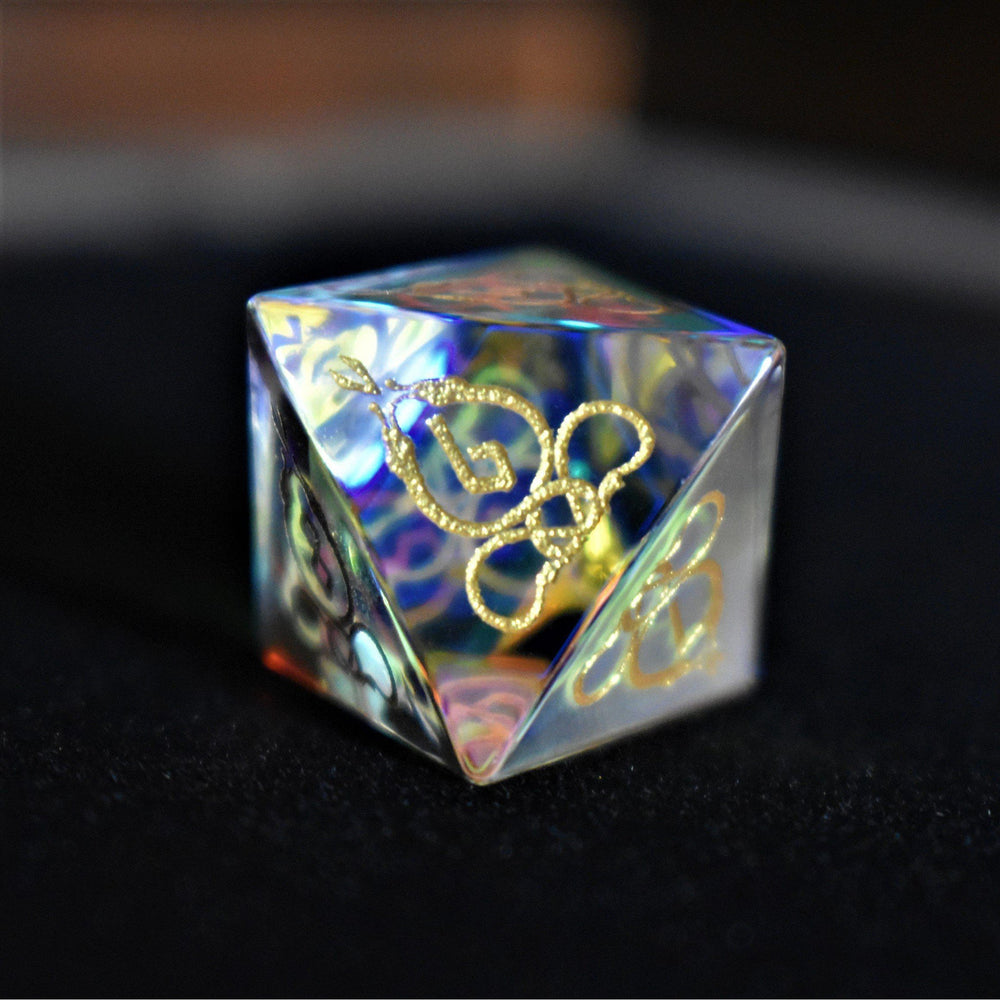 Pre-Order || Serpent of Midgard Prism Glass Dice Set