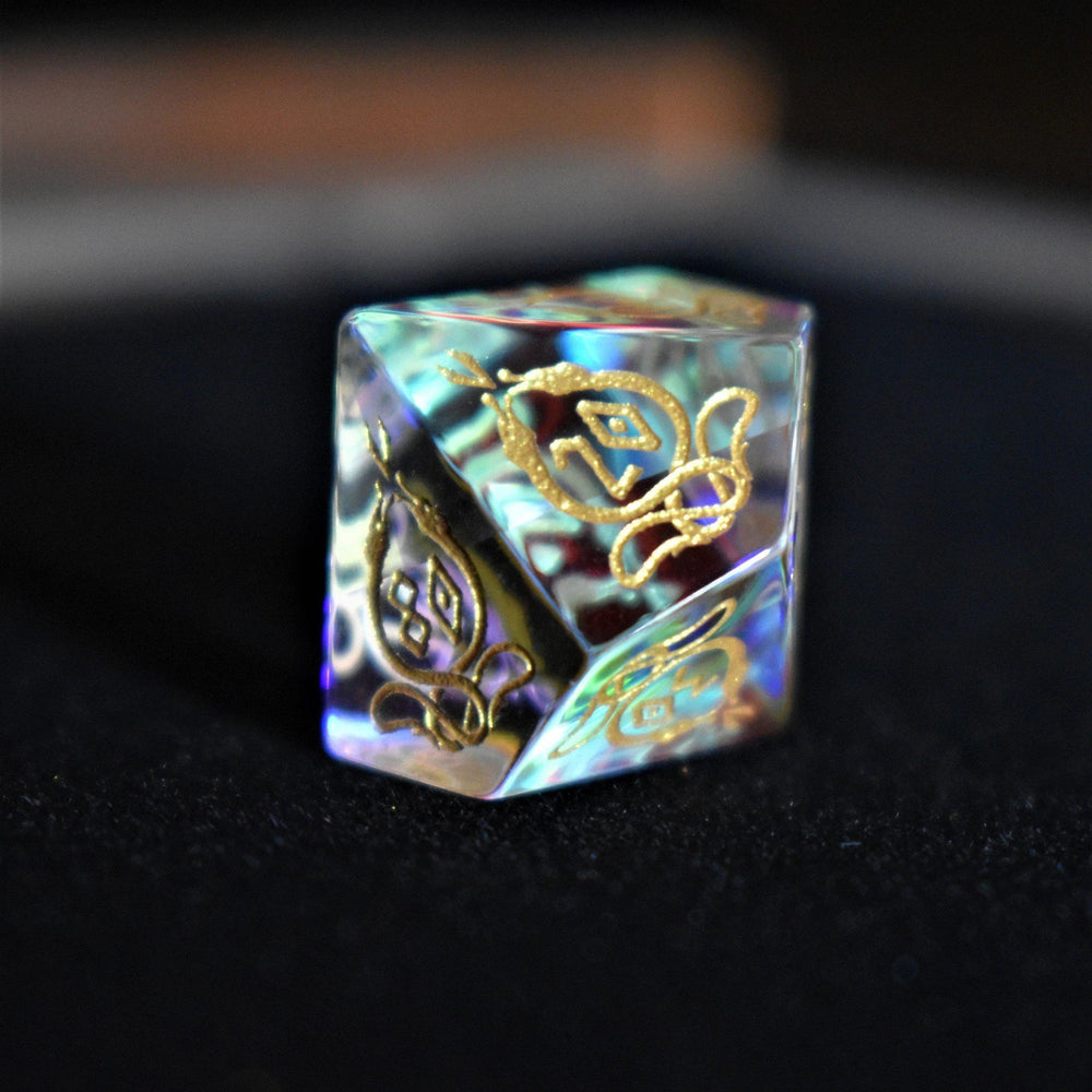 Pre-Order || Serpent of Midgard Prism Glass Dice Set