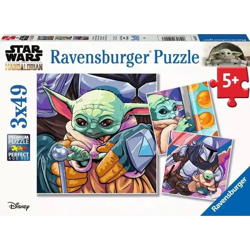 Set of 3 The Mandalorian Grogu Moments 49 Piece Jigsaw Puzzles Ravensburger (ONLINE ORDER ONLY)
