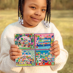 Set of 4 Yumi's 36 Piece Mini Jigsaw Puzzles eeBoo (ONLINE ORDER ONLY)