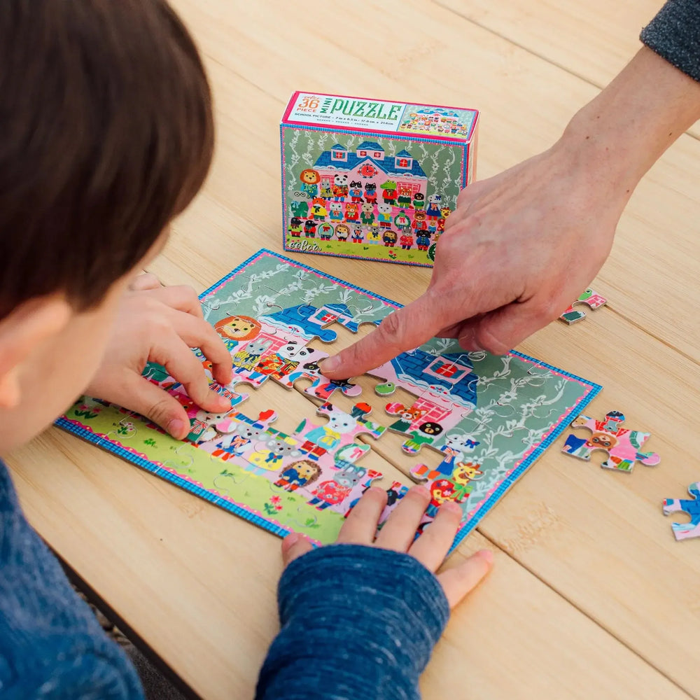 Set of 4 Yumi's 36 Piece Mini Jigsaw Puzzles eeBoo (ONLINE ORDER ONLY)