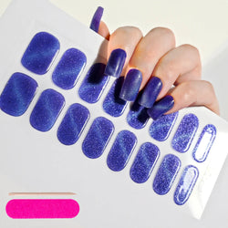 Nude Pink French Semi-Cured Gel Nail Patch Slider Adhesive Waterproof Long Lasting Full Cover Gel Nail Sticker UV Lamp Needed *^ (ONLINE ORDER ONLY)