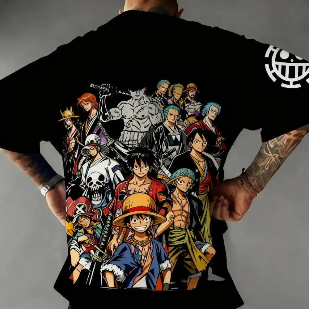 MINISO One Piece TShirt: Luffy Zoro Sanji Cotton Graphic Tee 2026 (ONLINE ORDER ONLY)