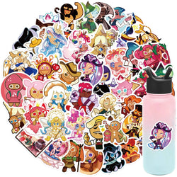 50PCS Cookie Run Kingdom Stickers Toys Skateboard Guitar Computer Refrigerator Desk Cartoon Cute Creative Graffiti Sticker (ONLINE ORDER ONLY)