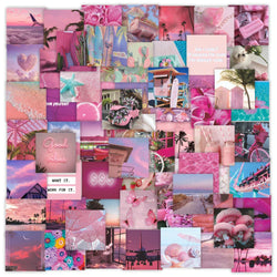 Pink Aesthetic Girl Stickers Set - Scrapbook, Laptop, Phone, Car Decoration (ONLINE ORDER ONLY)