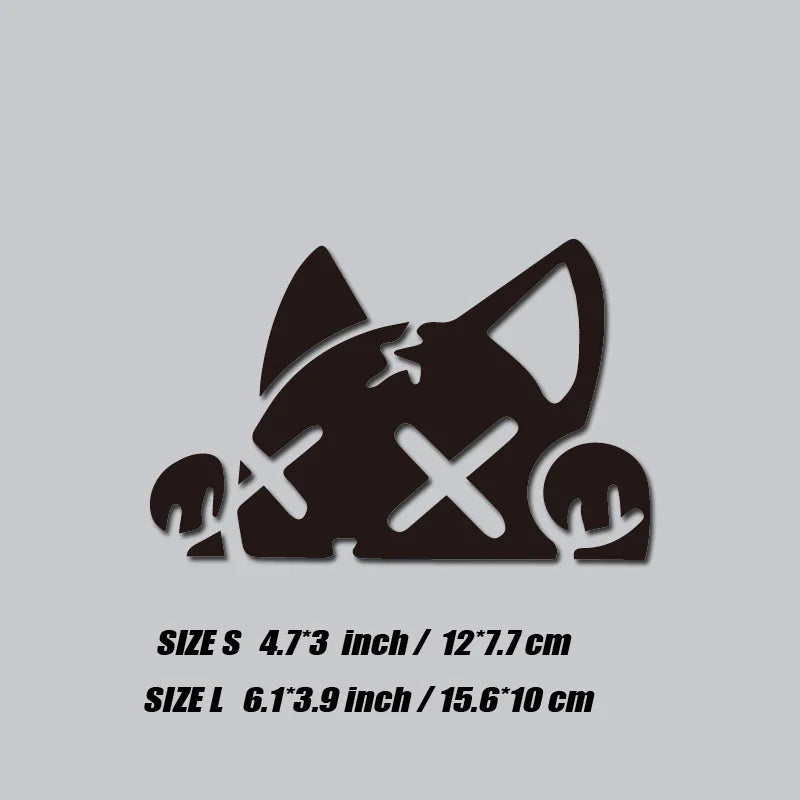 CUTE CAT DECAL,CARTOON CAT stickers,creative&funny decal with high quality for car trucks motorcycles &laptops (ONLINE ORDER ONLY)
