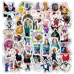 60pcs Anime Movie Stickers for Laptop, Phone, Car, Scooter, Suitcase, Water Cup, Stationery, Refrigerator (Online Order Only)