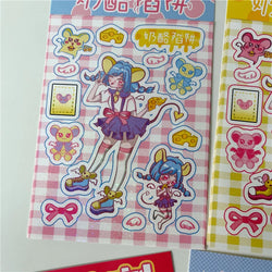 Cute Rabbit Panda Girl Stickers Diary Scrapbooking DIY Album Decoration Sticker Aesthetic Personalized Kawaii Korean Stationery (ONLINE ORDER ONLY)