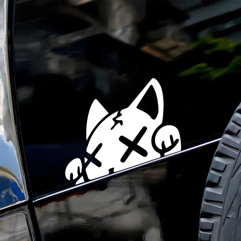 CUTE CAT DECAL,CARTOON CAT stickers,creative&funny decal with high quality for car trucks motorcycles &laptops (ONLINE ORDER ONLY)