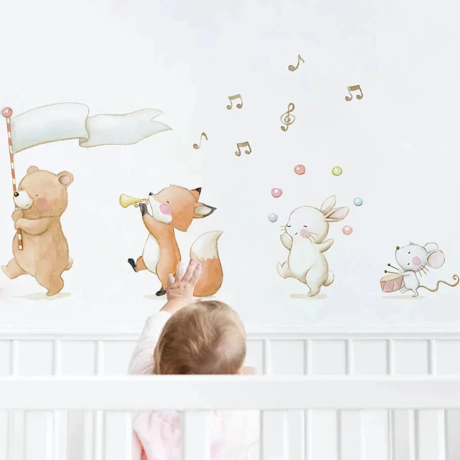 Boho Fruit Tree Wall Stickers Watercolor Kids Nursery Decals (Online Order Only)