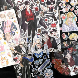 1Pc Cute Anime Man Sticker Cartoon Cool Character Deco Scrapbook DIY Material Decoration Stationery Stickers (Online Order Only)