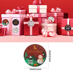 100-500pcs Christmas Stickers Xmas Labels Stickers Decor Merry Christmas Decorations Labels New Year Gift Stickers Stationery (ONLINE ORDER ONLY)