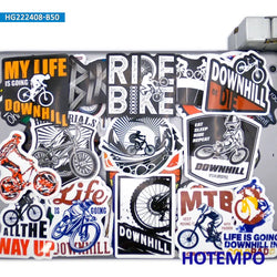 50Pieces MTB BMX Road Bike Track Cycling Outdoor Sports Waterproof Stickers for Car Motorcycle Phone Laptop Bicycle Sticker Toys (ONLINE ORDER ONLY)