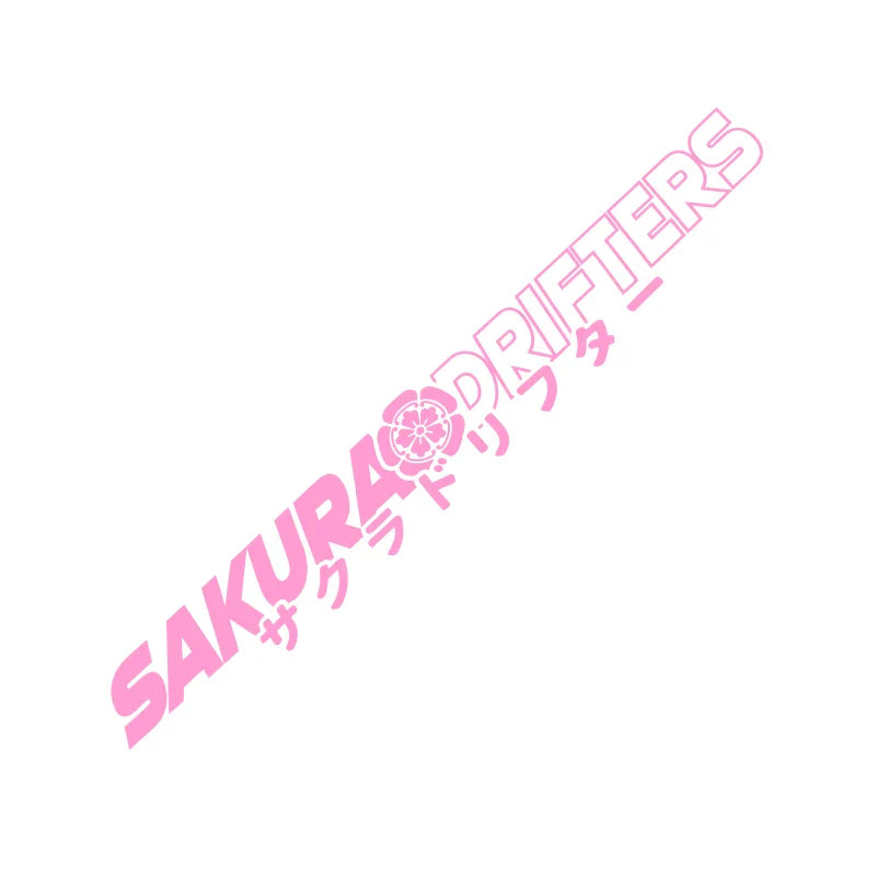 Sakura Drifters for Car Sticker Decoration Front Windshield Drift Style External Accessories JDM Stickers Waterproof Vinyl Decal (ONLINE ORDER ONLY)