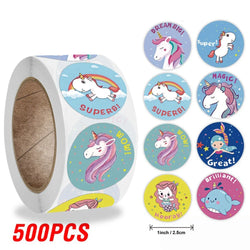 100-500pcs Kids Reward Stickers Puppy Dog Cat Encouragement Labels for Teachers Cute Animals Sticker Stationery Pegatinas (ONLINE ORDER ONLY)