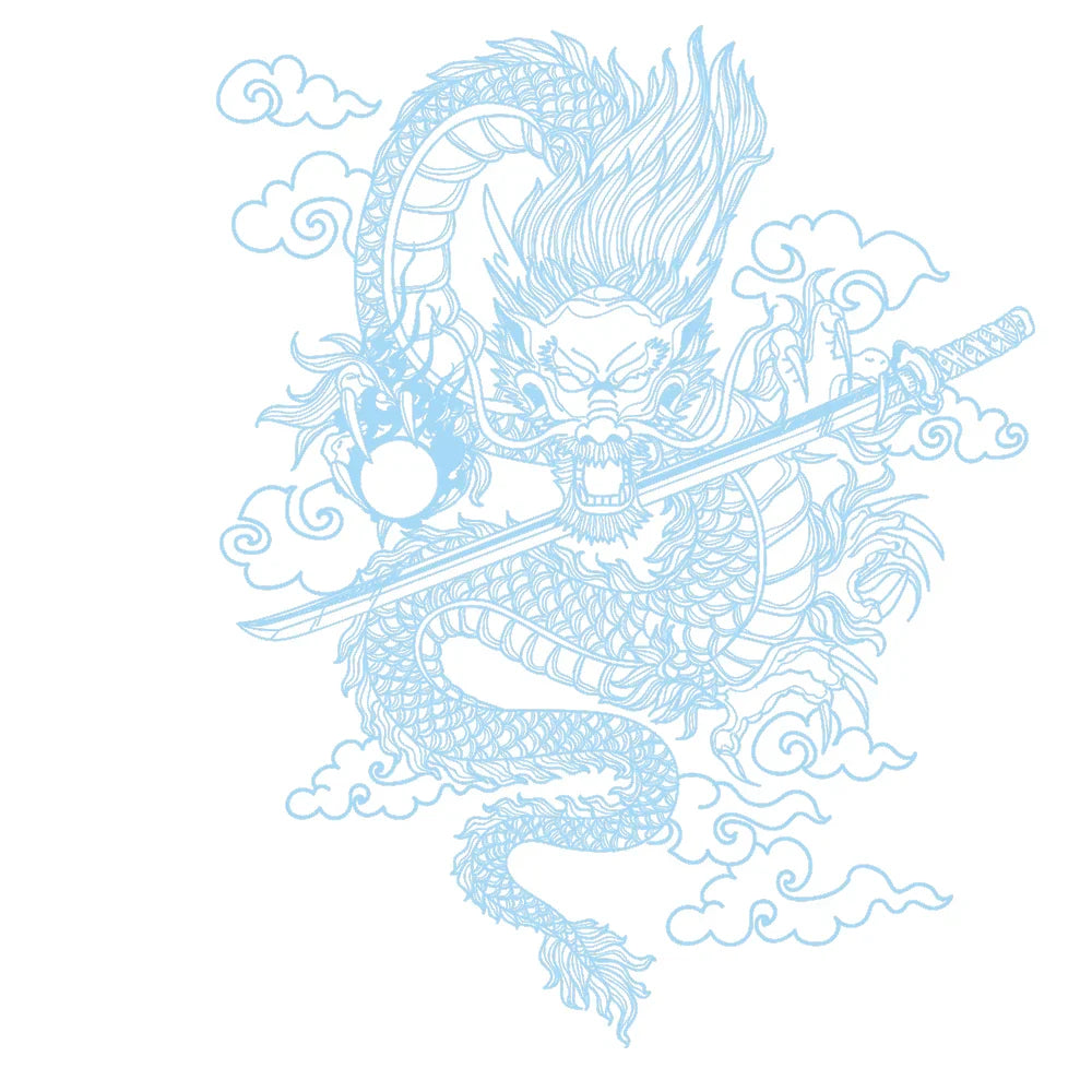 Japane Anime Detachment Car Sticker For Katana And Black Dragon Decoration Movement Style Die Cutting Waterproof PVC Vinyl Decal (ONLINE ORDER ONLY)