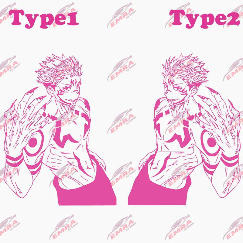 Anime Large Stickers For Car Sticker Handsome Boy Window Body Hood Decoration Die Cutting Waterproof Prevent PVC Vinyl Decals (ONLINE ORDER ONLY)