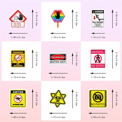10/30/50PCS Warning Slogans PVC Sticker Aesthetic DIY Children's Decoration Scrapbooking Stationery School Supplies for Kids (ONLINE ORDER ONLY)
