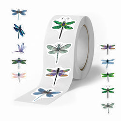 100-500pcs Beautiful Dragonfly Stickers for Notebook Stationery Scrapbook Sticker Aesthetic Scrapbook Material Craft Supplies (Online Order Only)
