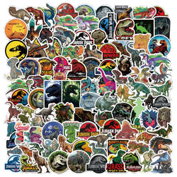 10/30/50PCS Cartoon Jurassic Park Dinosaur Forest Creative Graffiti Sticker Bike Scooter Helmet Laptop Computer Wholesale (Online Order Only)