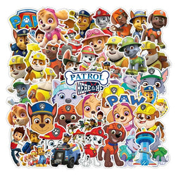 50pcs PAW Patrol Stickers for Laptop, Phone, Car, Scooter, Suitcase, Cup, Stationery, Refrigerator (Online Order Only)