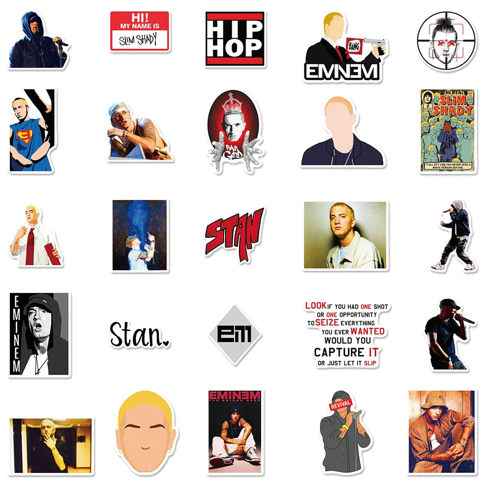 Hot Eminem Detroit Rapper Sticker Packs (ONLINE ORDER ONLY)