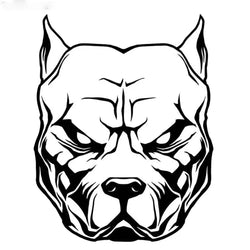 Motorcycle Sticker dog pattern pit bull pitbull Reflective  Moto Auto Decal Funny JDM Vinyl On Car Stickers (Online Order Only)