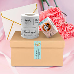 120pcs This Package Nice To Meet You Too Sticker Thank You Small Business Handmade Merchandise Decoration  Seal Label (ONLINE ORDER ONLY)