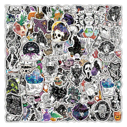 Holographic Laser Witch Stickers for Laptop, Luggage, Skateboard, DIY, Kids - 10/30/50/100PCS (ONLINE ORDER ONLY)