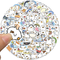 100PCS Cute Simple Duck Sticker For Aesthetic Children's Stationery School Supplies Decoration Scrapbooking for Kids (ONLINE ORDER ONLY)