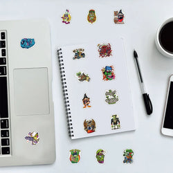 10/50PCS Funny Horror Liquid Monster Stickers Cool Graffiti Decoration DIY Skateboard Scrapbook Phone Laptop Car Decals Toys (Online Order Only)
