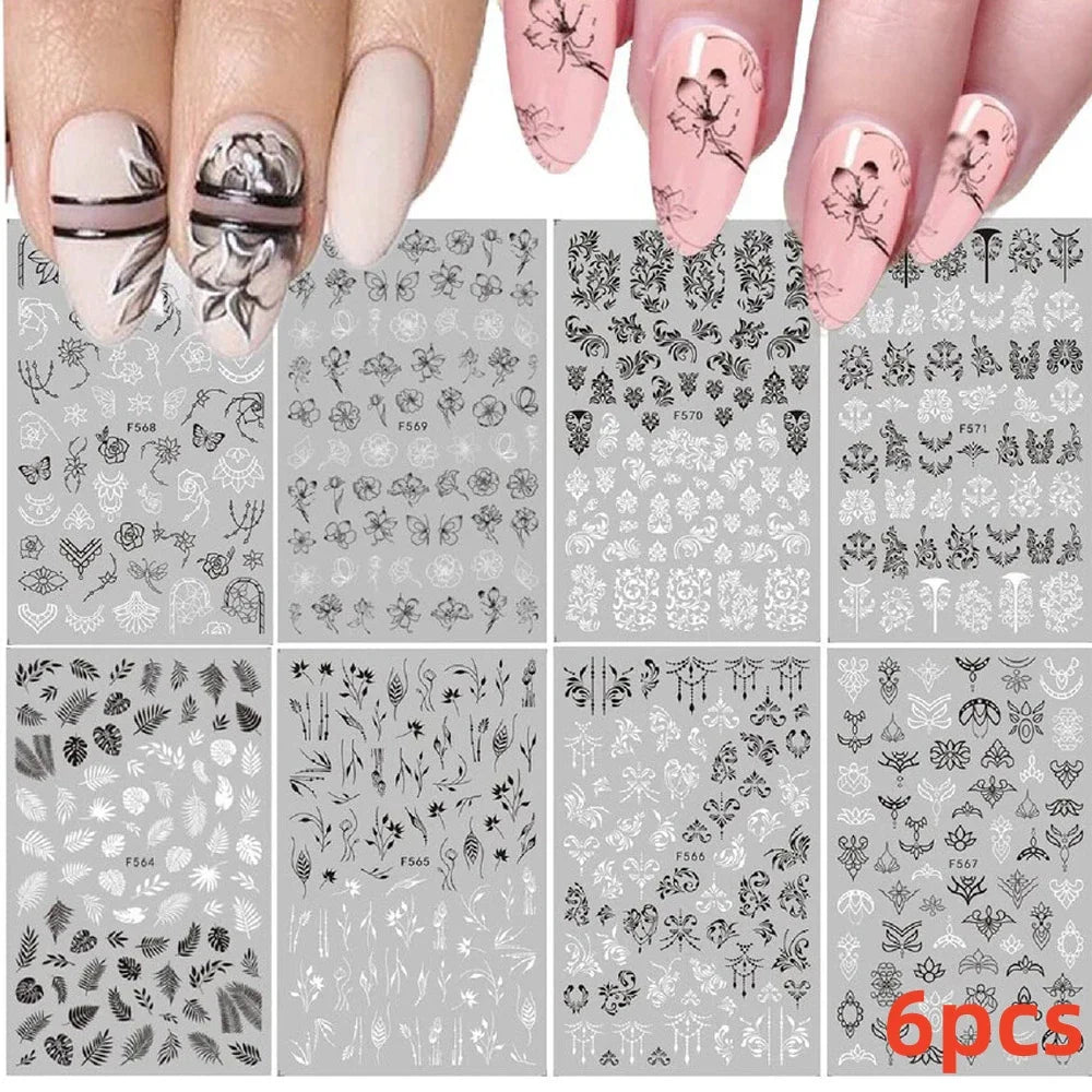 6 Sheets Moon/Star Nail Art Sticker Adhesive Gold Color Sticker Sheets Universal Constellation Shapes Sticker Art Decoration (ONLINE ORDER ONLY)