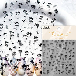 Summer Beach Bikini Watermelon Strawberry Ice Cream Soda Coconut Tree Fan Juice Crab Nail Art Decoration Stickers Manicure Decal (ONLINE ORDER ONLY)