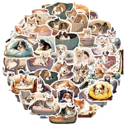 Cartoon Animal Stickers for Laptop, Luggage, Car, Fridge - 10/30/50pcs Vinyl Decals (ONLINE ORDER ONLY)