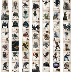 50pcs Cthulhu Mythos Monsters Funny Graffiti Stickers Vinyl Waterproof Stickers Pack For Water Bottle Laptop Scrapbook Stickers (Online Order Only)