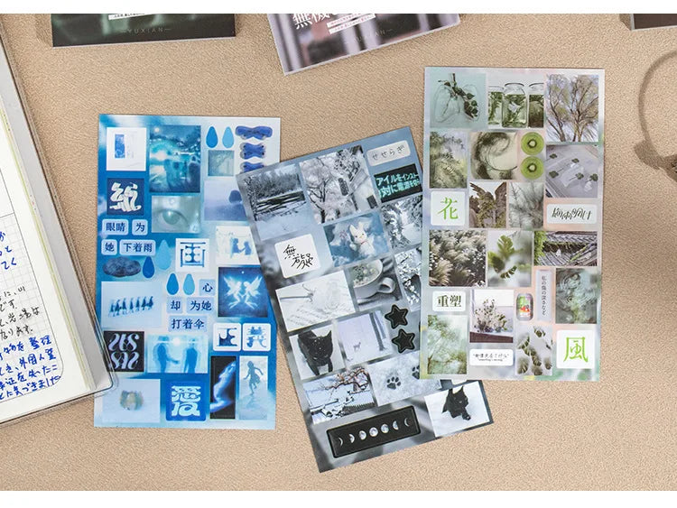 20piece/book Retro Y2k Series Sticker for Phone Camera Journal Postcard Material DIY Kawaii Decoration Sticker Gift (ONLINE ORDER ONLY)
